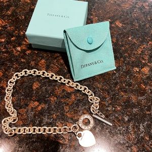 Tiffany Heart Tag Toggle Necklace